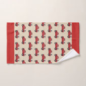 Ensemble de serviettes de bain camion rouge et vac (Serviette à main)