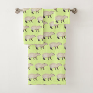 Ensemble de serviettes de bain Capybara