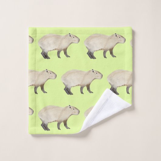 Ensemble de serviettes de bain Capybara (Gant de toilette)