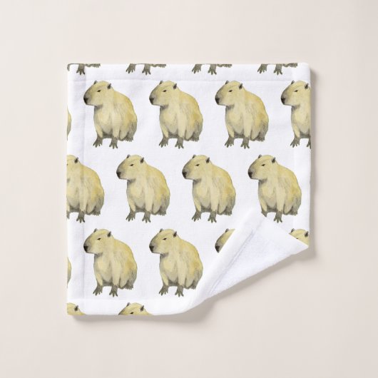 Ensemble de serviettes de bain Capybara (Gant de toilette)