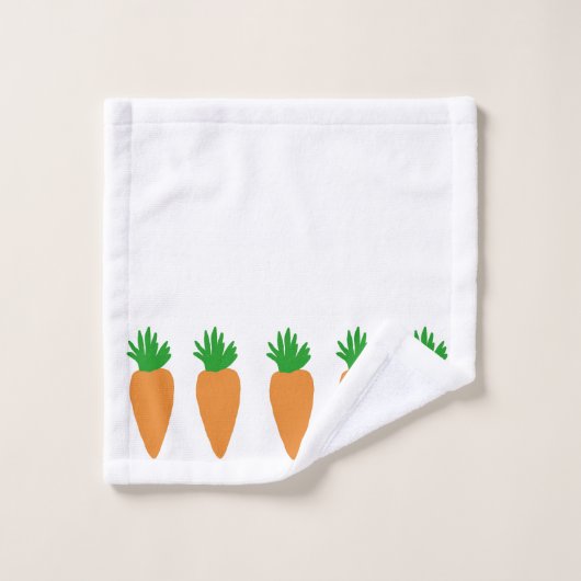 Ensemble de serviettes de bain "Carottes" (Gant de toilette)