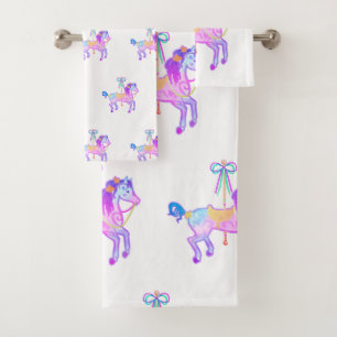 Ensemble de serviettes de bain Carousel Pony