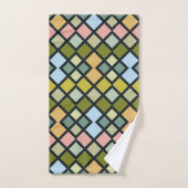 Ensemble de serviettes de bain carrés abstraits en (Serviette à main)