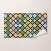 Ensemble de serviettes de bain carrés abstraits en (Serviette à main)
