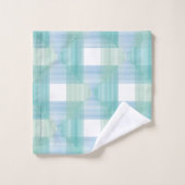 Ensemble de serviettes de bain Carrés géométriques (Gant de toilette)