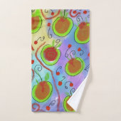 Ensemble de serviettes de bain Cerises à boire (Serviette à main)