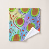 Ensemble de serviettes de bain Cerises à boire (Gant de toilette)