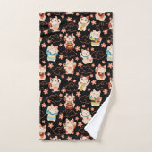 Ensemble de serviettes de bain Chat Chanceux Manek (Serviette à main)