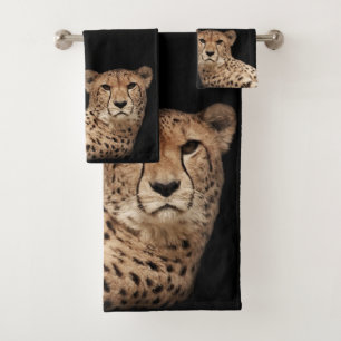 Ensemble de serviettes de bain Cheetah Cat