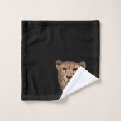 Ensemble de serviettes de bain Cheetah Cat (Gant de toilette)