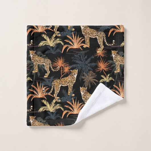 Ensemble de serviettes de bain Cheetahs (Gant de toilette)