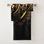 Ensemble de serviettes de bain Cheval cabré hérald (En situation)