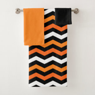 Ensemble de serviettes de bain Chevron Halloween