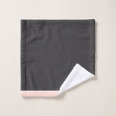 Ensemble de serviettes de bain chic et gris (Gant de toilette)