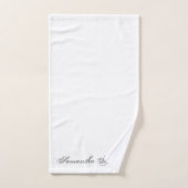 Ensemble de serviettes de bain chic moderne en tex (Serviette à main)