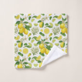 Ensemble de serviettes de bain Citron Méditerranée (Gant de toilette)