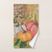 Ensemble de serviettes de bain citrouille (Serviette à main)