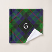 Ensemble de serviettes de bain Clan Gunn Tartan (Gant de toilette)