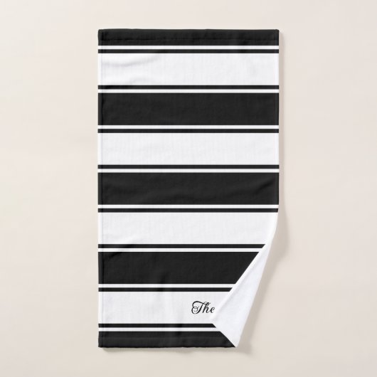 Ensemble de serviettes de bain classique blanc et  (Serviette à main)