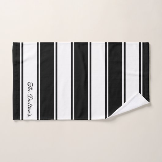 Ensemble de serviettes de bain classique blanc et (Serviette à main)