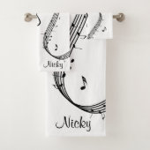 Ensemble de serviettes de bain Climactic G Clef (En situation)