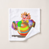 Ensemble de serviettes de bain clown (Gant de toilette)