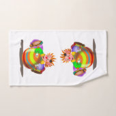 Ensemble de serviettes de bain clown (Serviette à main)