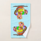 Ensemble de serviettes de bain Clown Joyeux pour E (Serviette à main)