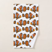 Ensemble de serviettes de bain Clownfish Frenzy (Serviette à main)