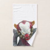 Ensemble de serviettes de bain clowns (Serviette à main)
