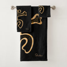 Ensemble de serviettes de bain Coqui Taino Boricua