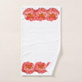 Ensemble de serviettes de bain - Coral Peony (Serviette à main)