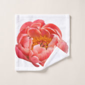 Ensemble de serviettes de bain - Coral Peony (Gant de toilette)