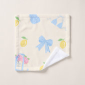 Ensemble de serviettes de bain côtières à nœud pap (Gant de toilette)