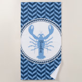 Ensemble de serviettes de bain côtières au bleu na (Devant)