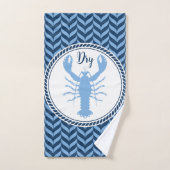 Ensemble de serviettes de bain côtières au bleu na (Serviette à main)