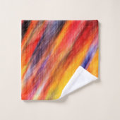Ensemble de serviettes de bain couleur Abstrait (Gant de toilette)