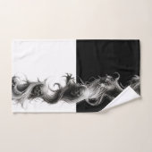 Ensemble de serviettes de bain crâne gothique fonc (Serviette à main)