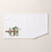 Ensemble de serviettes de bain Crucifix et Fleurs (Serviette à main)