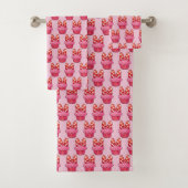 Ensemble de serviettes de bain Cupcake (En situation)