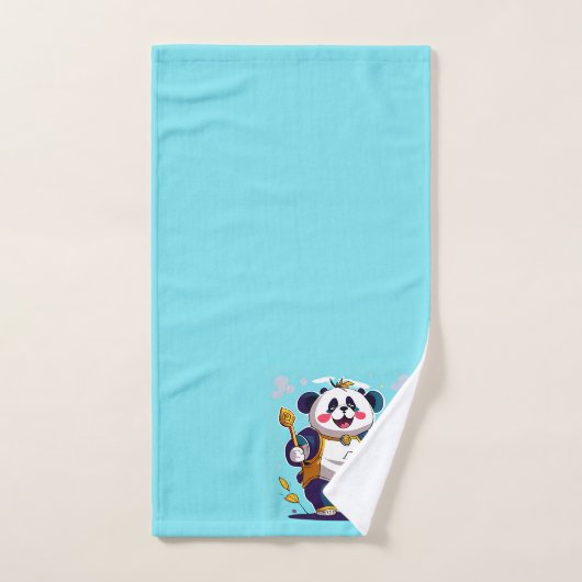 Ensemble de serviettes de bain Cute Panda Bear (Serviette à main)