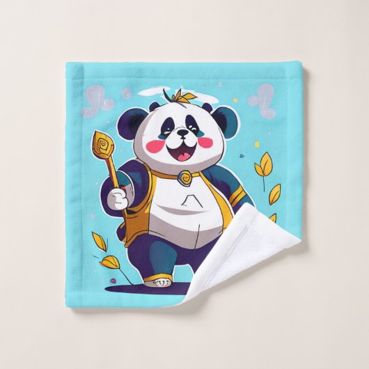Ensemble de serviettes de bain Cute Panda Bear (Gant de toilette)