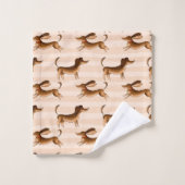 Ensemble de serviettes de bain Dachshund (Gant de toilette)