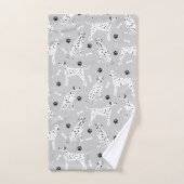 Ensemble de serviettes de bain Dalmatien avec patt (Serviette à main)