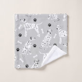 Ensemble de serviettes de bain Dalmatien avec patt (Gant de toilette)