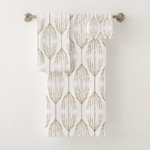 Ensemble de serviettes de bain d'arbres d'hiver
