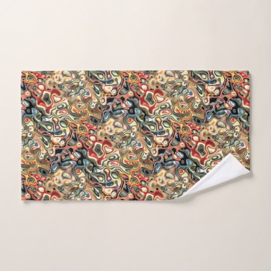 Ensemble de serviettes de bain d'art Abstrait (Serviette à main)