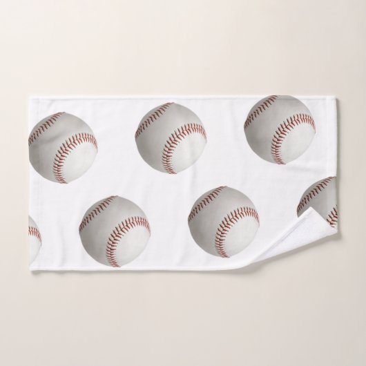 Ensemble de serviettes de bain de baseball (Serviette à main)