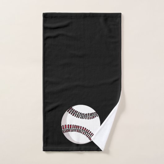 Ensemble de serviettes de bain de baseball. (Serviette à main)