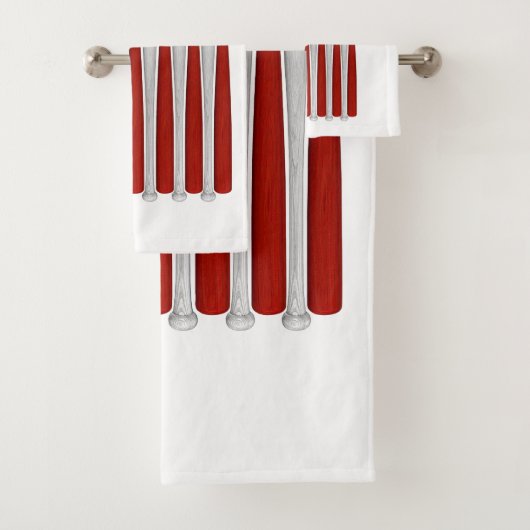 Ensemble de serviettes de bain de baseball America (En situation)